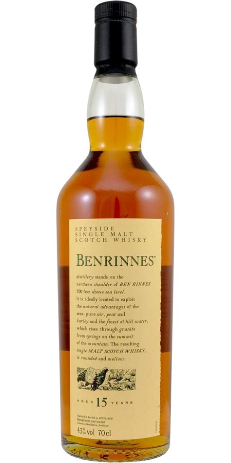 benrinnes 15 year old.